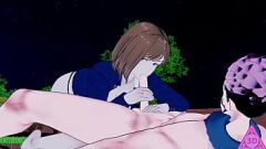 Redare Nobara Kugisaki de la Jujutsu Kaisen în Hentai Porno: Sex fierbinte, muie, handjob și cumshot gameplay