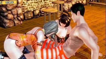 play Hentai 3d - două fete de frumusețe se trag la bar